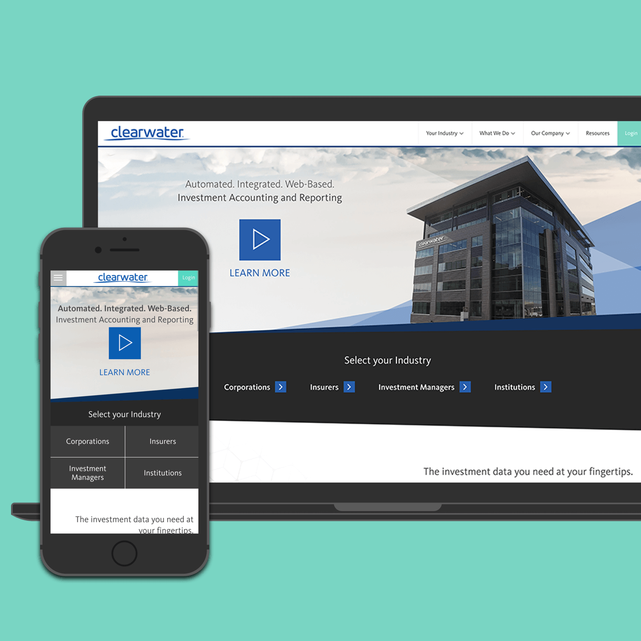 Clearwater Analytics - Web Design